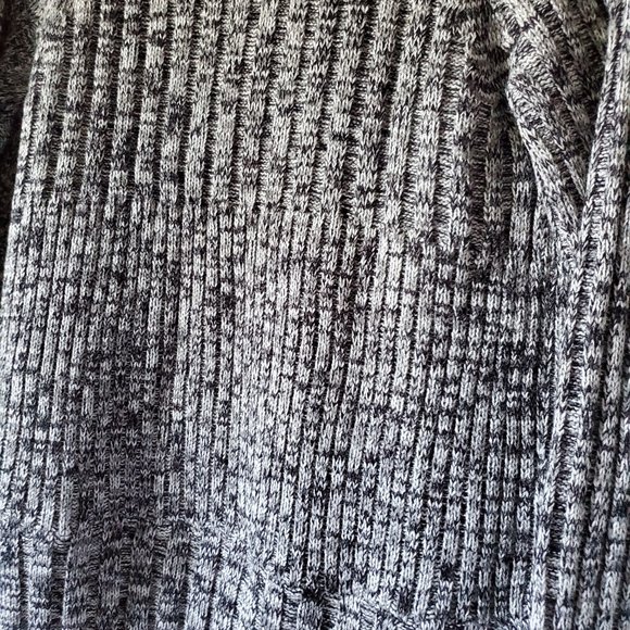 Style & Co (Petite Large Light gray, black, silver cover up) - Picture 5 of 8